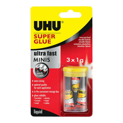 Picture of UHU SUPER GLUE MINIS 3X 1 GRAM